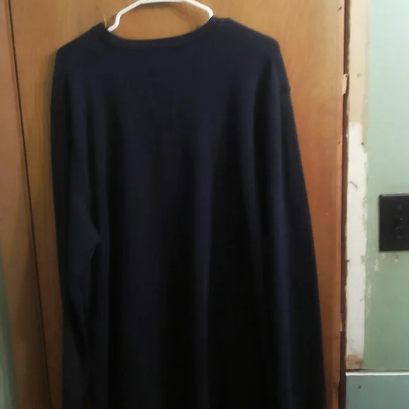 Navy Blue Men's Old Navy Tribeca NYC 93 Thermal Blue Sweater Size XXL - Picture 3 of 9
